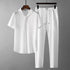 Leisure Suit Summer Loose Short SleevLeisure Suit Summer Loose Short Sleeve Top And Drawstring Trousers e Top And Drawstring Trousers 