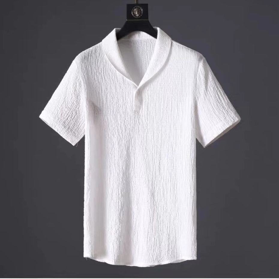 Leisure Suit Summer Loose Short Sleeve Top And Drawstring Trousers 