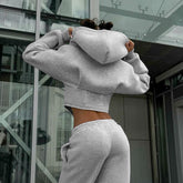 Zipper Hoodie Cardigan Moda Y2K Callejera para Mujeres